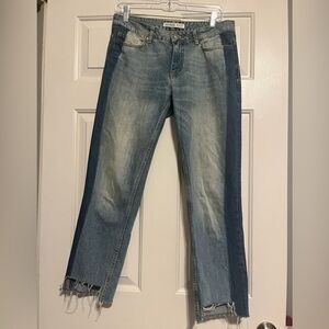 Zara Women's Blue Ankle Jeans | Size 4